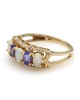 Opal, Tanzanite and Diamond Accent Ring